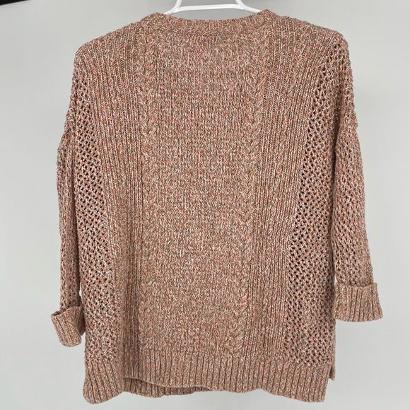 MADEWELL MARLED PLAZA OPEN KNIT PULLOVER SWEATER MEDIUM - Picture 4 of 8